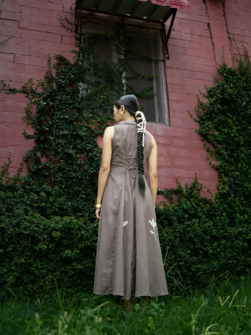Sepia-Grey Dress - Image 3