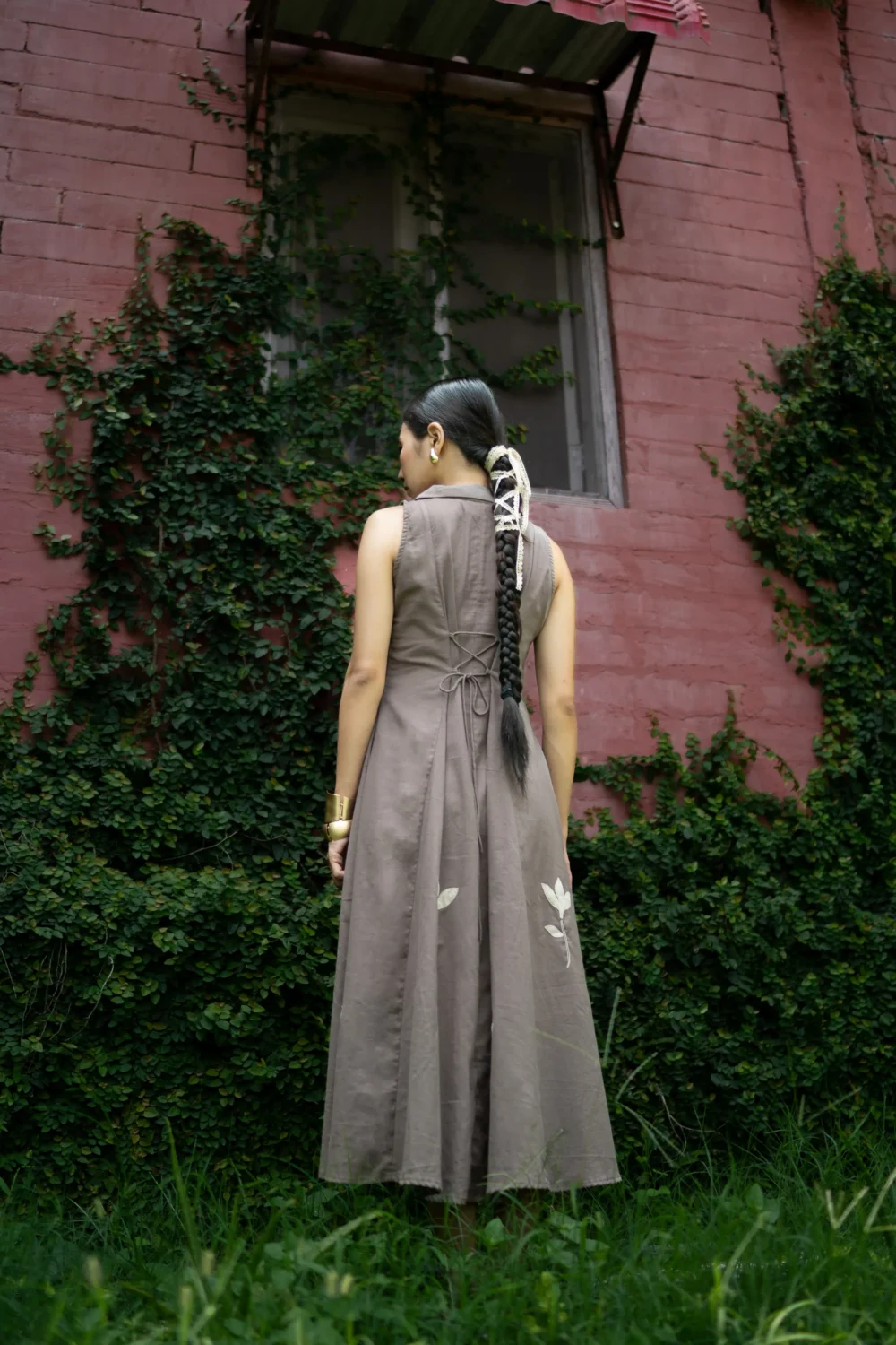 Sepia-Grey Dress - Image 3